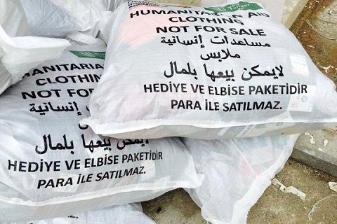 Kış için Alman Vakfı ile ortaklaşa dağıttığımız yardım paketinde olanlar