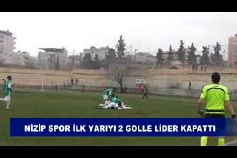 Nizip spor ilk yarıyı 2 golle lider kapattı