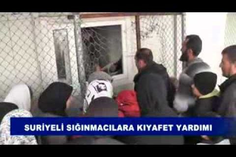 Suriyeli sığınmacılara kıyafet yardımı