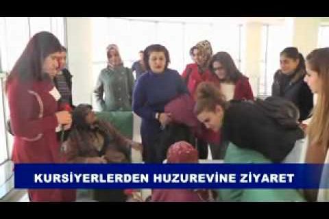 Kursiyerlerden huzurevine ziyaret