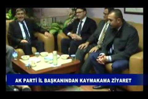 Ak parti il başkanından kaymakama ziyaret