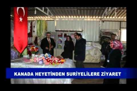 Kanada heyetinden suriyelilere ziyaret