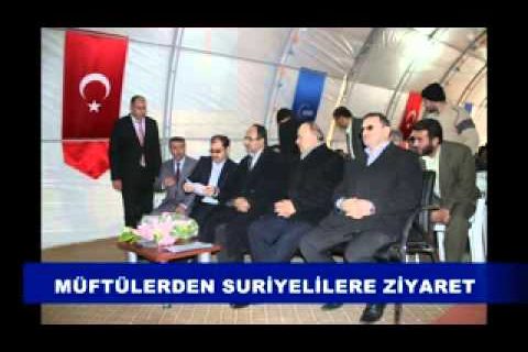 Müftülerden suriyelilere ziyaret