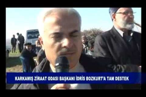 Karkamış ziraat odası başkanı idris bozkurt