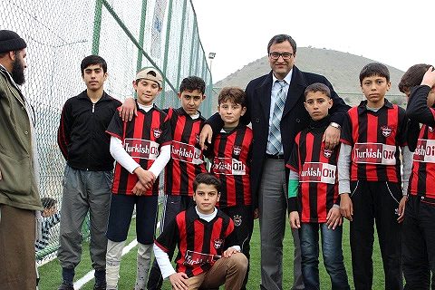 Nizip Kaymakamı Sayın Harun SARIFAKIOĞULLARI, Nizip Konteyner Kentte düzenlenen futbo