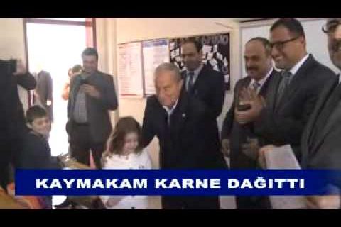 Kaymakam karne dağıttı
