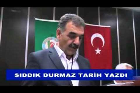 Sıddık durmaz tarih yazdı