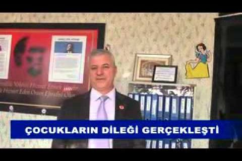 çocukların dileği gerçekleşti