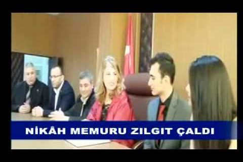 Nikâh memuru zılgıt çaldı