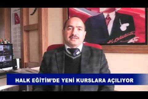 Halk eğitim'de yeni kurslar açılıyor