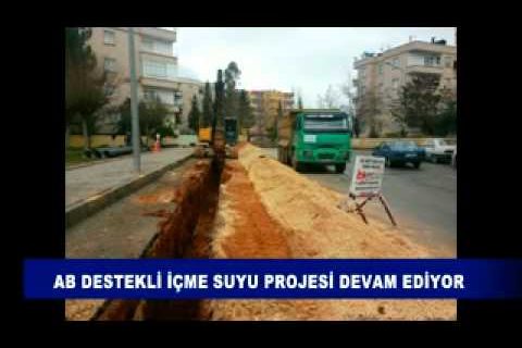 Ab destekli içme suyu projesi devam ediyor