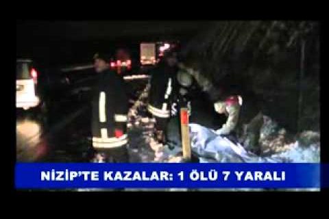 Gaziantep'te kazalar 1 ölü 7 yaralı