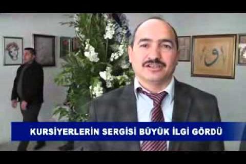 Kursiyerlerin sergisi büyük ilgi gördü