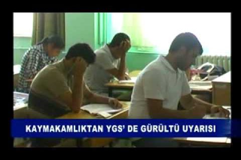 Kaymakamlıktan YGS'de gürültü uyarısı