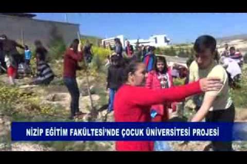 Nizip eğitim fakültesi'nde çocuk üniversitesi projesi