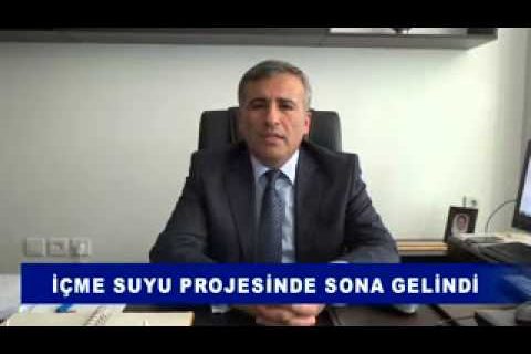 Içme suyu projesinde sona gelindi,
