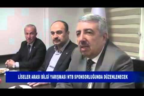 Liseler arası bilgi yarışması ntb sponsorluğunda düzenlenecek