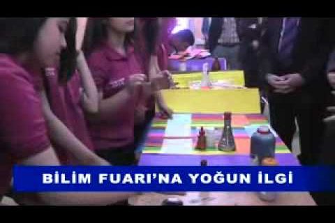 Bilim fuarına yoğun ilgi