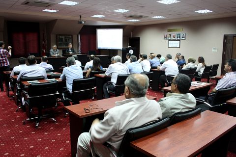 Liseler arası Münazara Yarışmasının Kura Çekimi NTO da yapıldı.