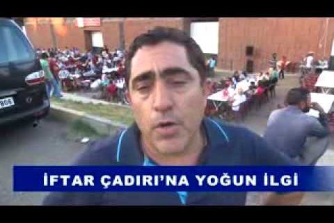 Iftar çadiri’na yoğun ilgi