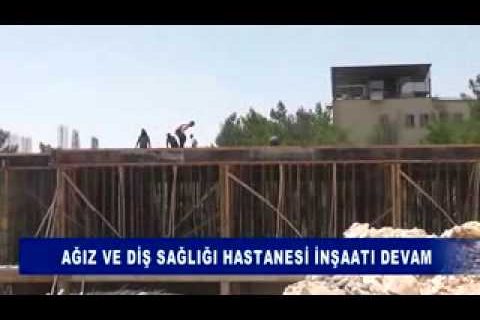 Ağiz ve diş sağliği hastanesi inşaati devam
