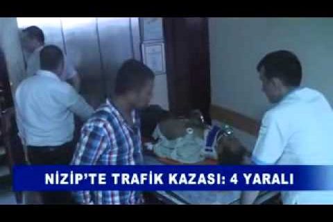 Nizip’te trafik kazasi 4 yarali