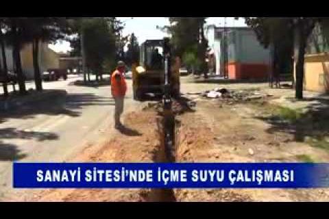 Sanayi sitesi’nde içme suyu çalişmasi