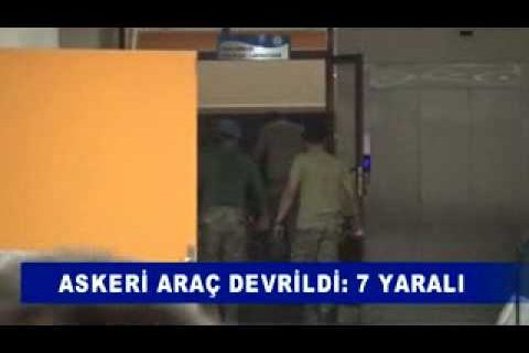 Askeri araç devrildi  7 yarali