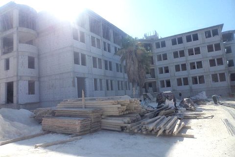 Nizip Kaymakamı Harun SARIFAKIOĞULLARI, Nizip İstiklal Ortaokulu inşaat çalışmalarını