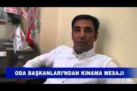 Oda başkanlari’ndan kinama mesaji
