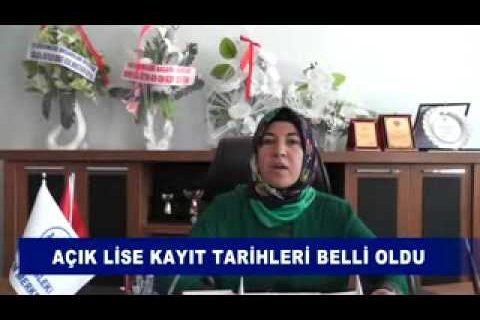 Açik lise kayit tarihleri belli oldu