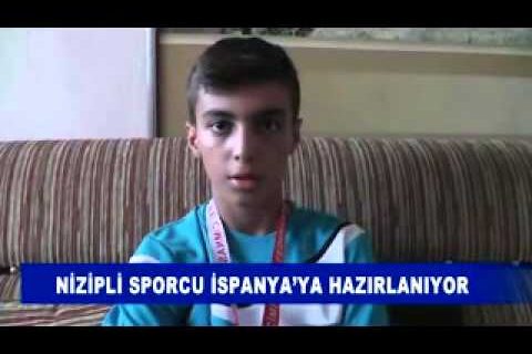 Nizipli sporcu ispanya’ya hazirlaniyor