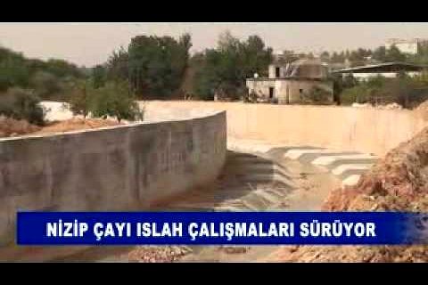 Nizip çayi islah çalişmalari sürüyor