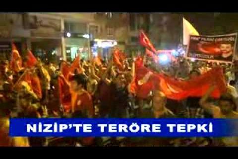 Nizip’te teröre tepki