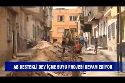 Ab destekli dev içme suyu projesi devam ediyor