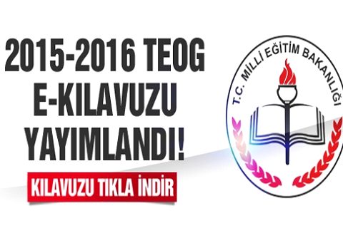 2015-2016 Öğretim yılı Ortak Sınavlar E-Kılavuzu yayınlandı.