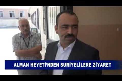 Alman heyeti’nden suriyelilere ziyaret