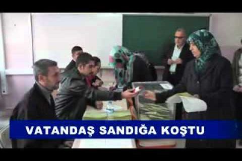 Vatandaş sandiğa koştu