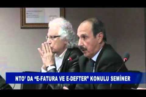 Nto’ da “e fatura ve e defter” konulu seminer