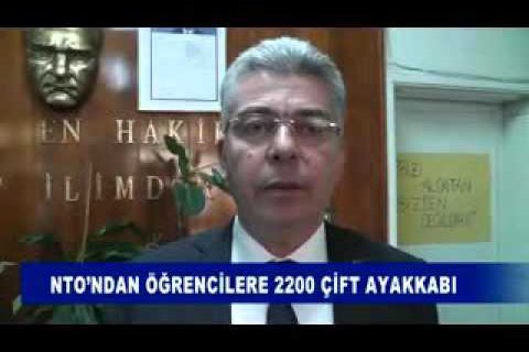 Nto’ndan öğrencilere 2200 çift ayakkabi