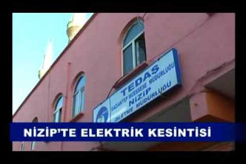 Nizip’te elektrik kesintisi