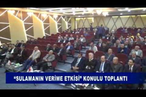 “sulamanin verime etkisi” konulu toplanti