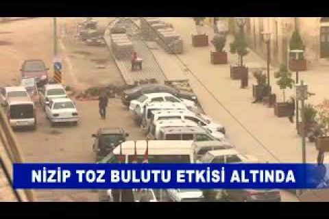 Nizip toz bulutu etkisi altinda