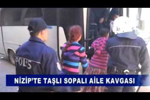 Nizip’te taşli sopali aile kavgasi