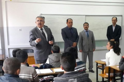 Ilçe milli eğitim müdürümüz okullari ziyaret etti.