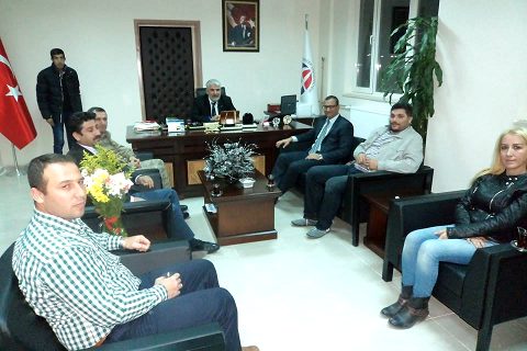 Nizip Kaymakamı Sayın Harun SARIFAKIOĞULLARI, Nizip Eğitim Fakültesi Dekanı Prof. Dr.