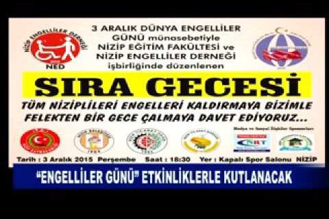 “engelliler günü” etkinliklerle kutlanacak