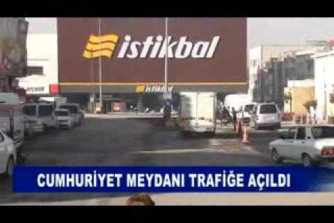 Cumhuriyet meydani trafiğe açildi
