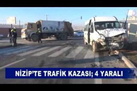 Nizip’te trafik kazasi; 4 yarali