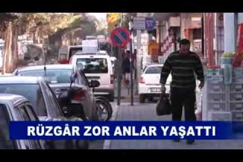Rüzgâr zor anlar yaşatti